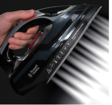 Fier de călcat cu aburi Russell Hobbs, 20630-56, priza UK, 45 g de abur continuu, 3100 W [6]