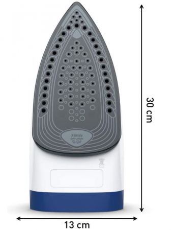 Fier de calcat cu aburi Tefal FV2838 Express, 2400 W, 180 g/min, albastru [4]
