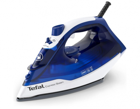 Fier de calcat cu aburi Tefal FV2838 Express, 2400 W, 180 g/min, albastru [0]