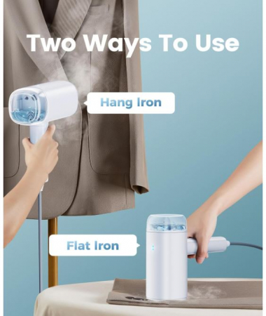 Fier de călcat vertical cu aburi Mioduro, pliabil, 30 g/min, 2000 W, alb [3]