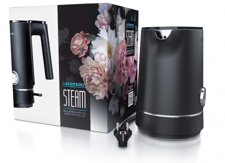 Fierbător Arendo din oțel inoxidabil cu afișare a temperaturii, 1.5 L, filtru de calcar [6]