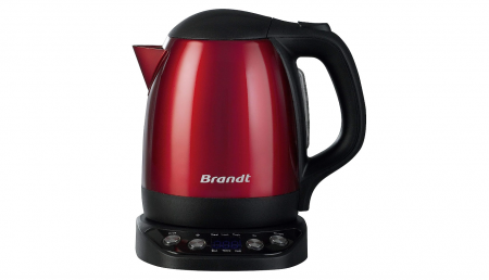 Electrocasnice pentru Bucatarie - Fierbător Brandt BO1200ER, oțel inoxidabil, 2200W, roșu