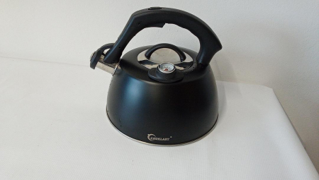 Fierbător cu fluier, oțel inoxidabil 2,5 L, potrivit pentru toate tipurile de plite/aragaz, inclusiv cu inducție [1]