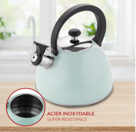 Fierbător de ceai FLORINA din oțel inoxidabil, 2.5 L, verde [4]