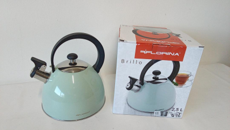 Fierbător de ceai FLORINA din oțel inoxidabil, 2.5 L, verde [1]
