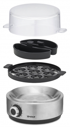 Fierbator electric de oua Trisa Vario Eggs 7390.7512, 400 W, 7 oua, Argintiu [3]