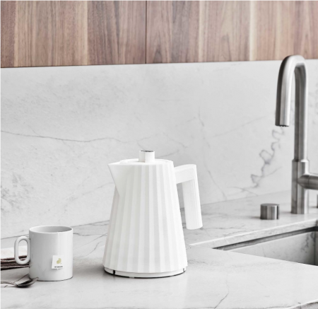 Fierbător electric Alessi Plissè, design din rășină termoplastică, 1L, alb, MDL06/1 W [4]