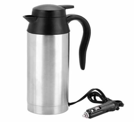 Fierbator electric auto Nikou, 24V, 750ml, inox, priza pentru masina [0]