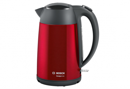 Fierbător electric Bosch DesignLine TWK3P424 1.7 L, 2400 W, roșu [0]