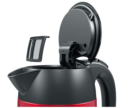 Fierbător electric Bosch DesignLine TWK3P424 1.7 L, 2400 W, roșu [6]