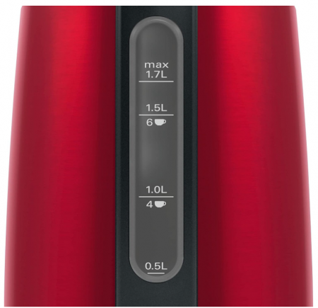 Fierbător electric Bosch DesignLine TWK3P424 1.7 L, 2400 W, roșu [5]
