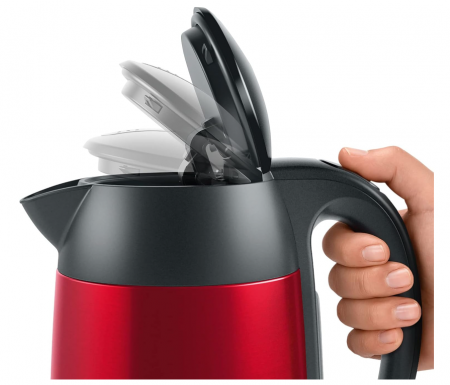 Fierbător electric Bosch DesignLine TWK3P424 1.7 L, 2400 W, roșu [3]