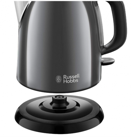 Fierbător electric compact Russell Hobbs, 1L, 2400W, filtru de calcar detașabil și lavabil, oțel inoxidabil, 24993-70 [5]