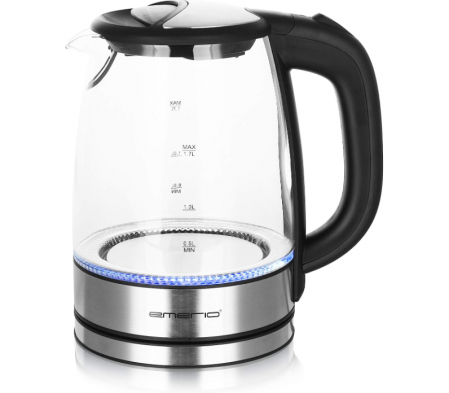 Fierbător electric de sticlă Emerio WK-119988, 1,7L, 2200W, iluminare LED [3]