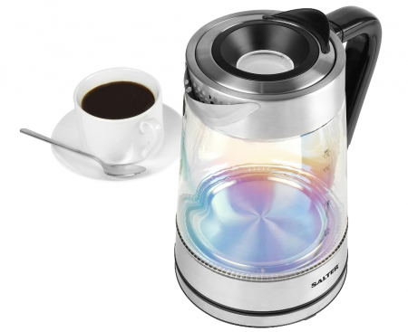 Fierbător electric din sticlă Salter EK5078IR, 1.7L, filtru de calcar, 2200W [4]