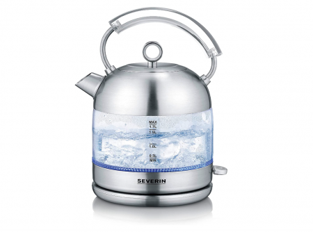 Vase pentru gatit - Fierbător electric din sticlă SEVERIN, design retro, ceainic, WK 3459