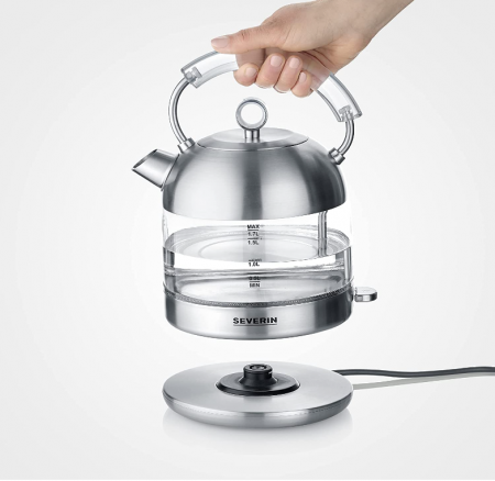 Fierbător electric din sticlă SEVERIN, design retro, ceainic, WK 3459 [5]