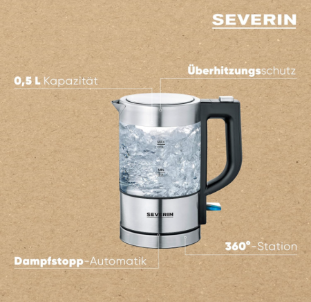 Fierbător electric din sticlă SEVERIN, WK 3472 [3]