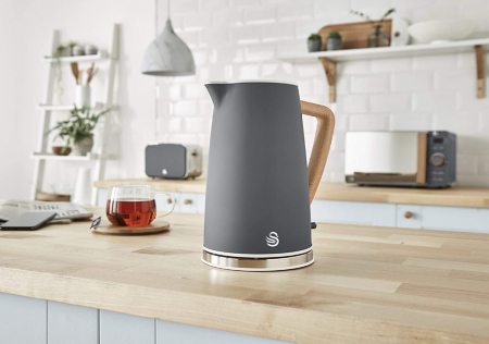 Fierbător electric fără fir ultra rapid Swan Nordic Design modern 1.7L 2200W [4]