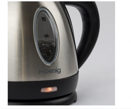 Fierbator electric H.Koenig B012, 1.2L, 1630W, otel inoxidabil [2]