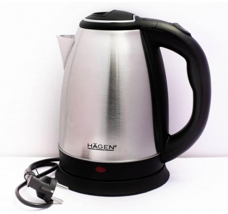 Fierbător electric Hagen, 1.8L, oțel inoxidabil, fără fir, HA5525-SIL [2]