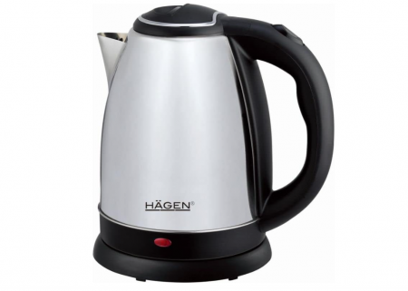 Fierbător electric Hagen, 1.8L, oțel inoxidabil, fără fir, HA5525-SIL [0]