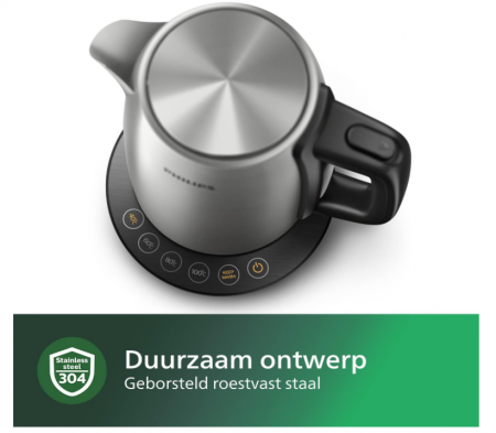 Fierbător electric Philips, Capacitate 1,7 L, oțel inoxidabil, HD9359/90 [3]