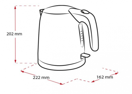 Fierbator electric Prime Aqua Mini 1018-07, 1L, inox [5]