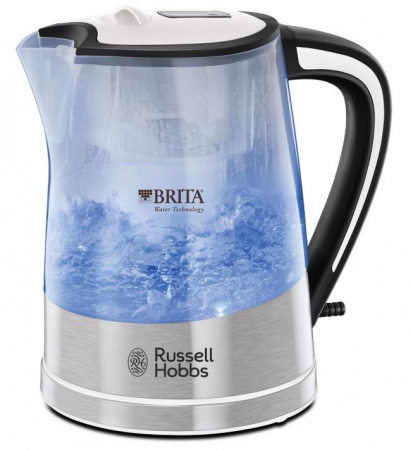 Fierbător electric Russell Hobbs 22851 Brita, 1L, 3000W, transparent [0]