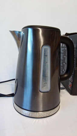 Fierbător electric Russell Hobbs din oțel inoxidabil, gri, 1.7 L, 2400 W, 23211-70 [2]