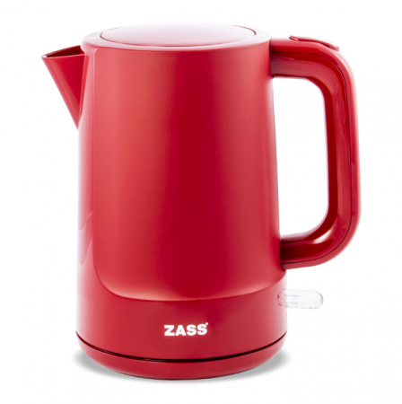 Produse RESIGILATE Zass, Sero si Trisa - Fierbator Zass ZCK 10 RL Red Line, 2200 W, 1,7 L, baza rotativa, sistem de oprire automat/manual, indicator nivel apa