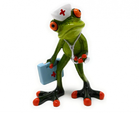 Figurină decorativă Formano Doctor Broască, Înălțime 13.5 cm [0]
