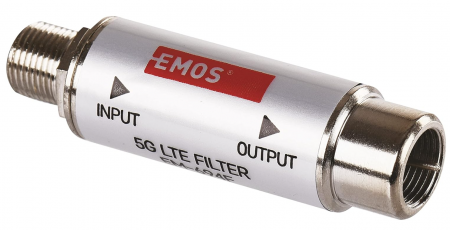 Filtru de blocare EMOS LTE/4G/5G, până la 694MHz, conector F [0]