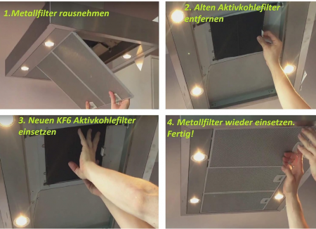 Filtru de carbune activ KF3TEC pentru hota [3]