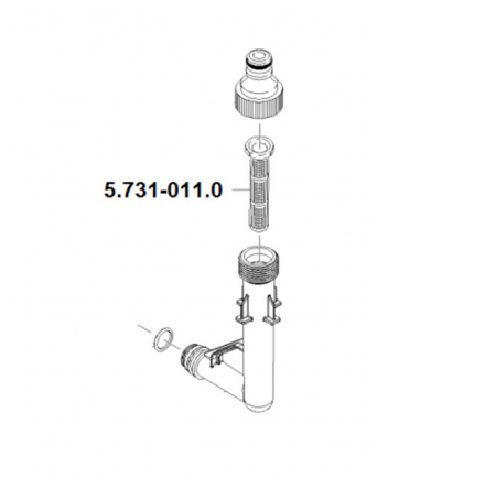 Filtru apa pentru aparat de spalat cu presiune KARCHER 5.731-011.0, pentru K5 – K7 [2]