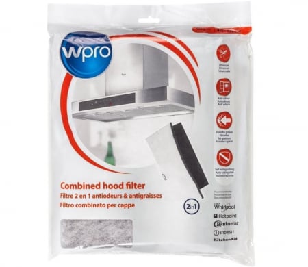 Aragaze si cuptoare cu microunde - Filtru de carbon pentru hota, 2in1, anti-miros si anti-grasime, 47 x 57 cm, 450g, WPRO 484000008524