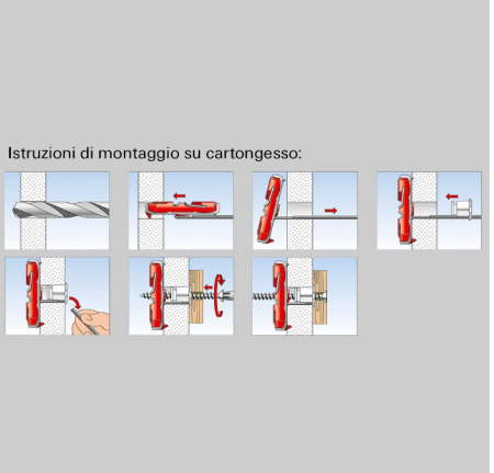 Fischer 540178 Diblu de comutare, gri/roșu, set de 14 bucati [2]