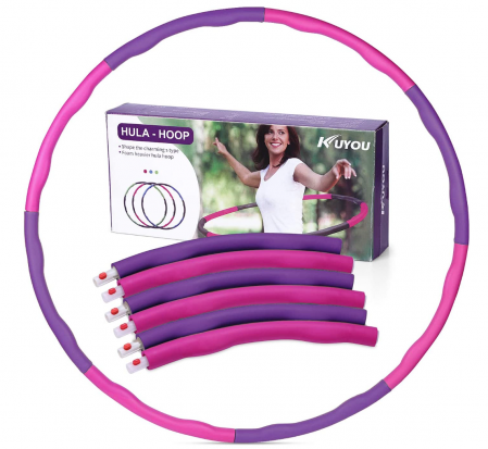 Fitness Ring (Hula Hoop) pentru fitness - Roz [6]