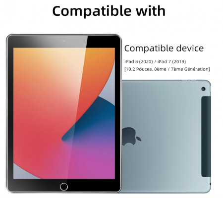 Folie protectie ecran din sticla securizata NEW'C pentru iPad 10,2 inchi model 2021/2020/2019, generația 9/8/7 [2]