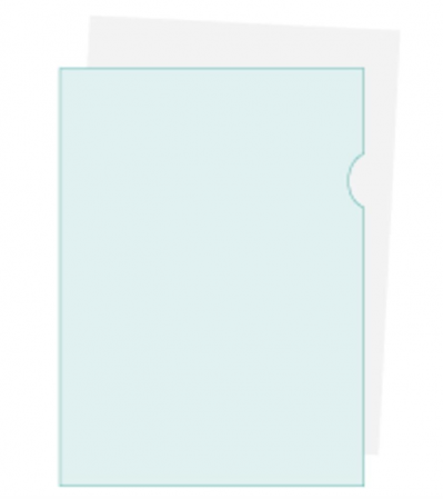 Folie protectie pentru documente A4 Exacompta 58522E, pachet de 100, deschidere în formă de L [4]