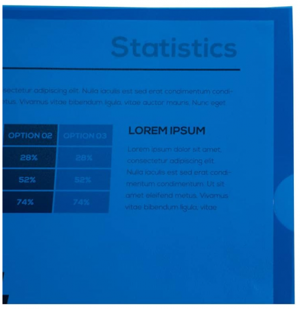 Folie protectie pentru documente A4 Exacompta 58522E, pachet de 100, deschidere în formă de L [5]