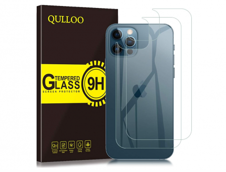 Telefoane Mobile & accesorii - Set 2 Folie spate transparente de protectie QULLOO pentru iPhone 12 Pro Max 5G