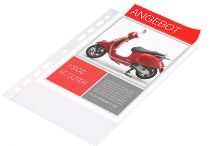 Folii de protectie transparente standard Oxford Elba, A5, 60 microni, 100 bucati, 400025671 [3]