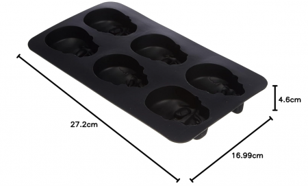 Forma din silicon pentru Briose in forma de Craniu Geda Labels [4]