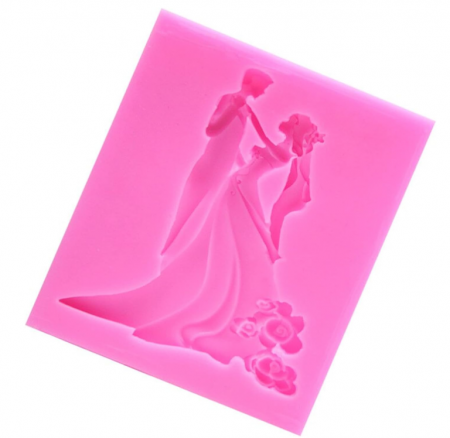 Forma din silicon pentru tort pentru nunta, Mire și Mireasa, Ideal pentru ciocolată/fondant [5]