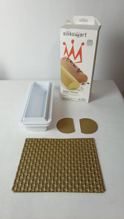 Formă pentru produse de patiserie Magic Buche cu covoraș texturat Silikomart 8051085260034 [1]