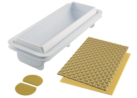 Formă pentru produse de patiserie Magic Buche cu covoraș texturat Silikomart 8051085260034 [2]