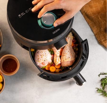 Friteuză CecoFry cu aer cald 2,5 L Cecofry Essential Rapid Dark 1200 W [4]