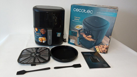 Friteuză Cecotec cu aer cald fără ulei, 6 L, cu accesorii, Cecofry Bombastik 6000 Full, 1700 W [1]