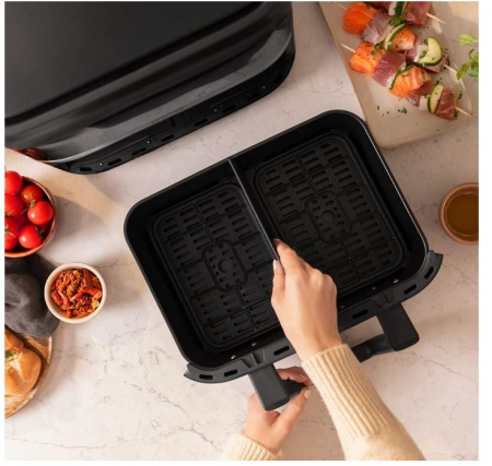 Friteuza cu aer cald Cecotec Cecofry Dual 9000 Air Fryer, 2850W, 9L, control tactil, 6 programe [8]